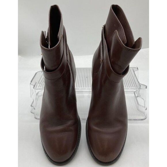 Tory Burch Women’s Leather Ankle Boots – Brown Size 8.5 - Picture 1 of 6